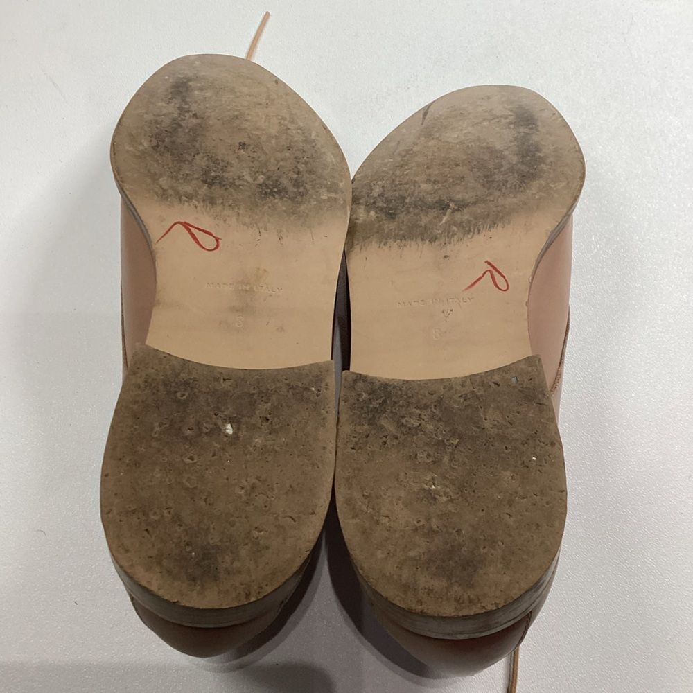 Everlane Womens Tan Khaki The Modern Oxford‎ Shoes Size 8 Made In Italy - Picture 8 of 14